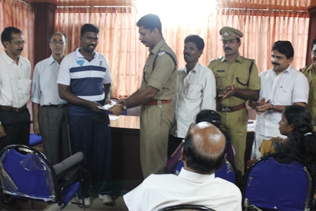 Archer Kishore from Kerala won Silver Medal at national archery championship for the handicapped Archer Kishore from Kerala won Silver Medal at national archery championship for the handicapped