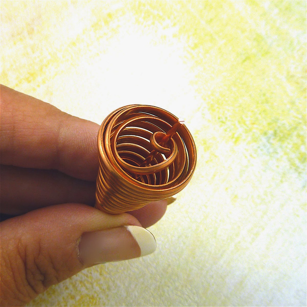 Sharilyn Miller FREE Tutorial Copper Cone Earrings!
