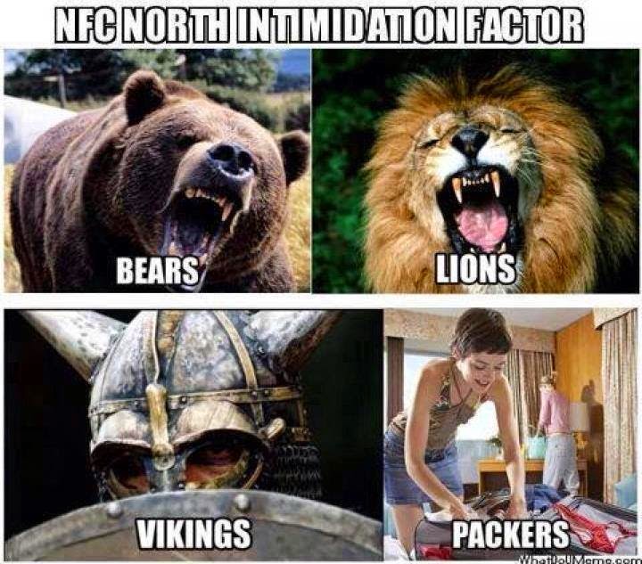 22 meme internet nfc north intimidation factor bears green bay packer christmas