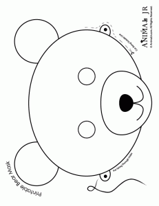Teddy Bear Mask Template