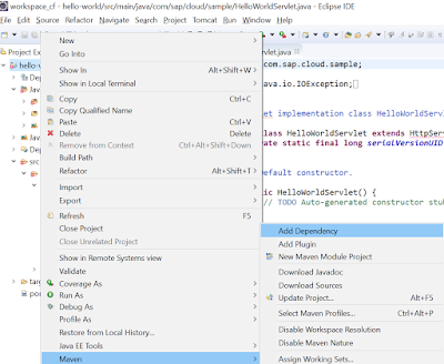Connecting Servlets to HANA as a Service on Cloud Foundry SAP HANA Study Materials, SAP HANA Tutorial and Materials, SAP HANA Guides, SAP HANA Learning, SAP HANA Live