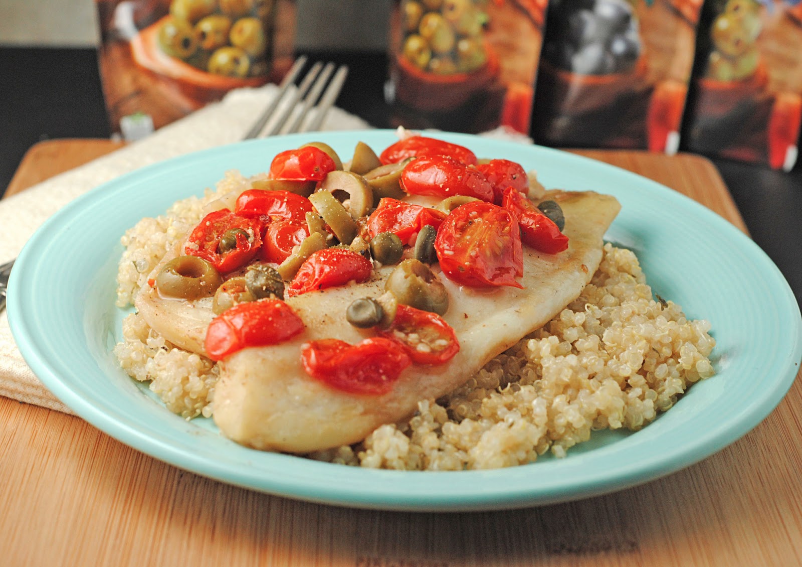 STAR Fine Foods Grilled Tilapia with Olives, Tomatoes, & Capers