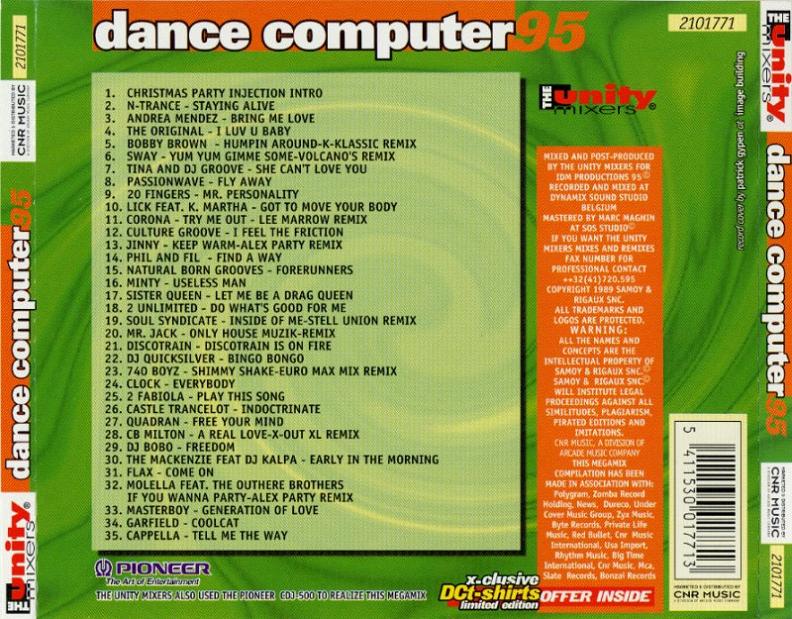 The Unity Mixers - Dance Computer Vol 2 CD at Discogs
