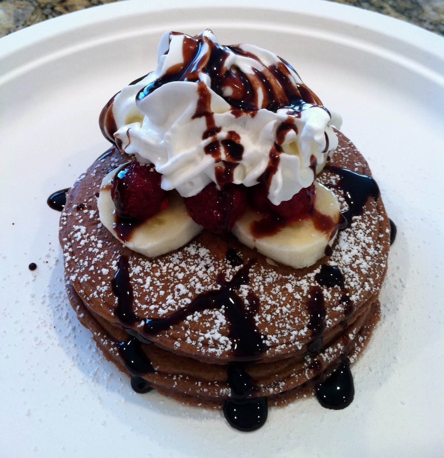 g*rated Chocolate Cake Batter Pancakes