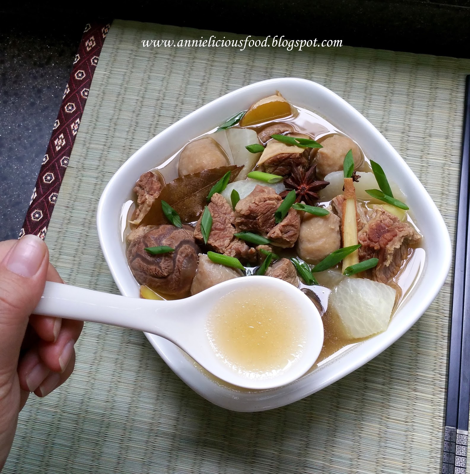 Annielicious Food Beef Brisket Clear Soup Stew / 清湯牛腩