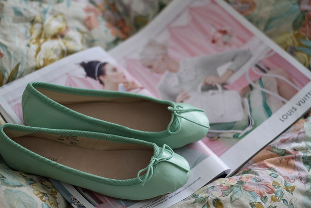 Балетки цветные