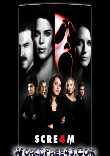 Poster Of Scream 4 (2011) In Hindi English Dual Audio 300MB Compressed Small Size Pc Movie Free Download Only At worldfree4u.com