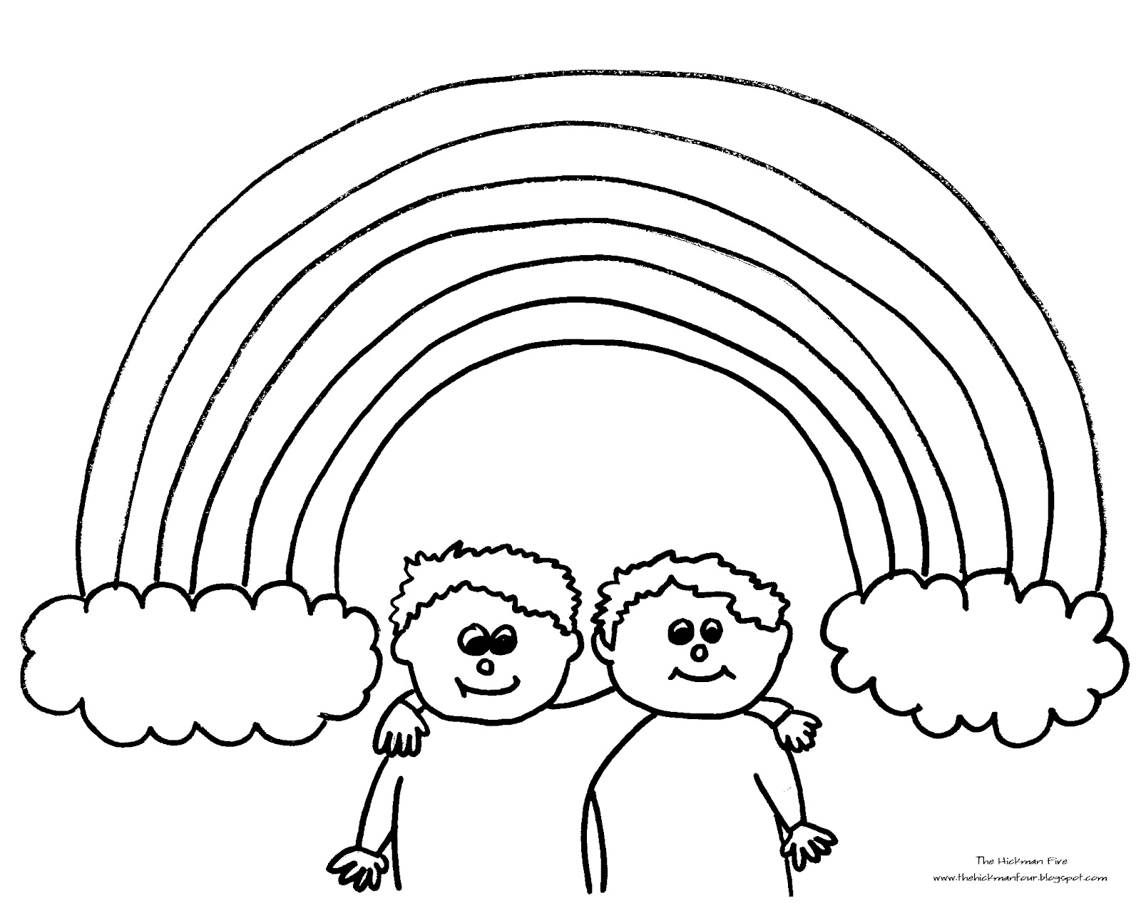Coloring Pages Of Rainbows Coloring Pages Of Rainbows