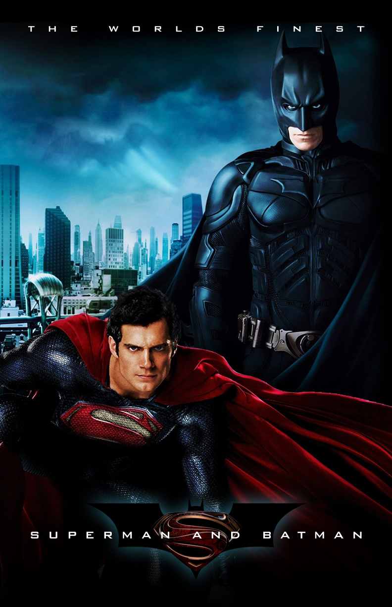 batman,superman,poster