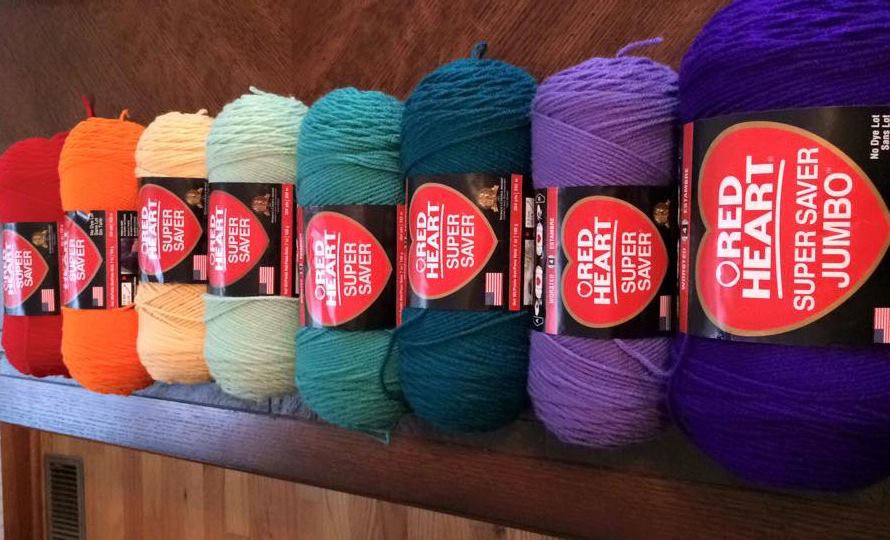 Barn to Yarn 2016 Temperature Blanket