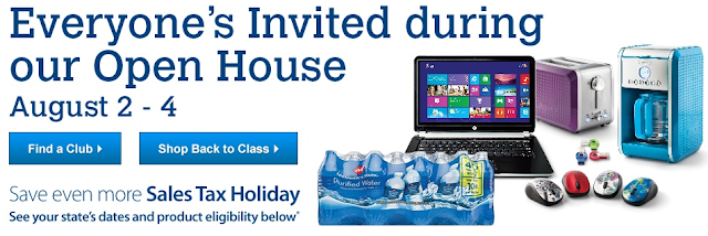 free sams club membership open house august