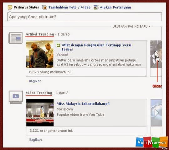 Fitur Yahoo News Slider