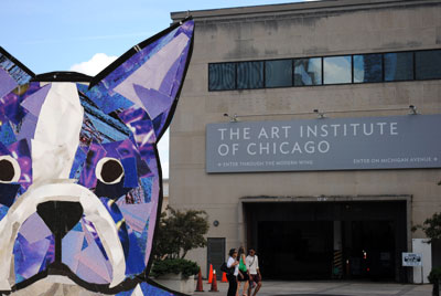 Bosty goes to Chicago by collage artist Megan Coyle