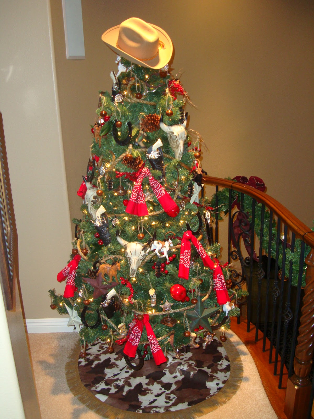 Dimes are a Girl's Best Friend: Christmas Tree Skirt II (Cowboy Theme)