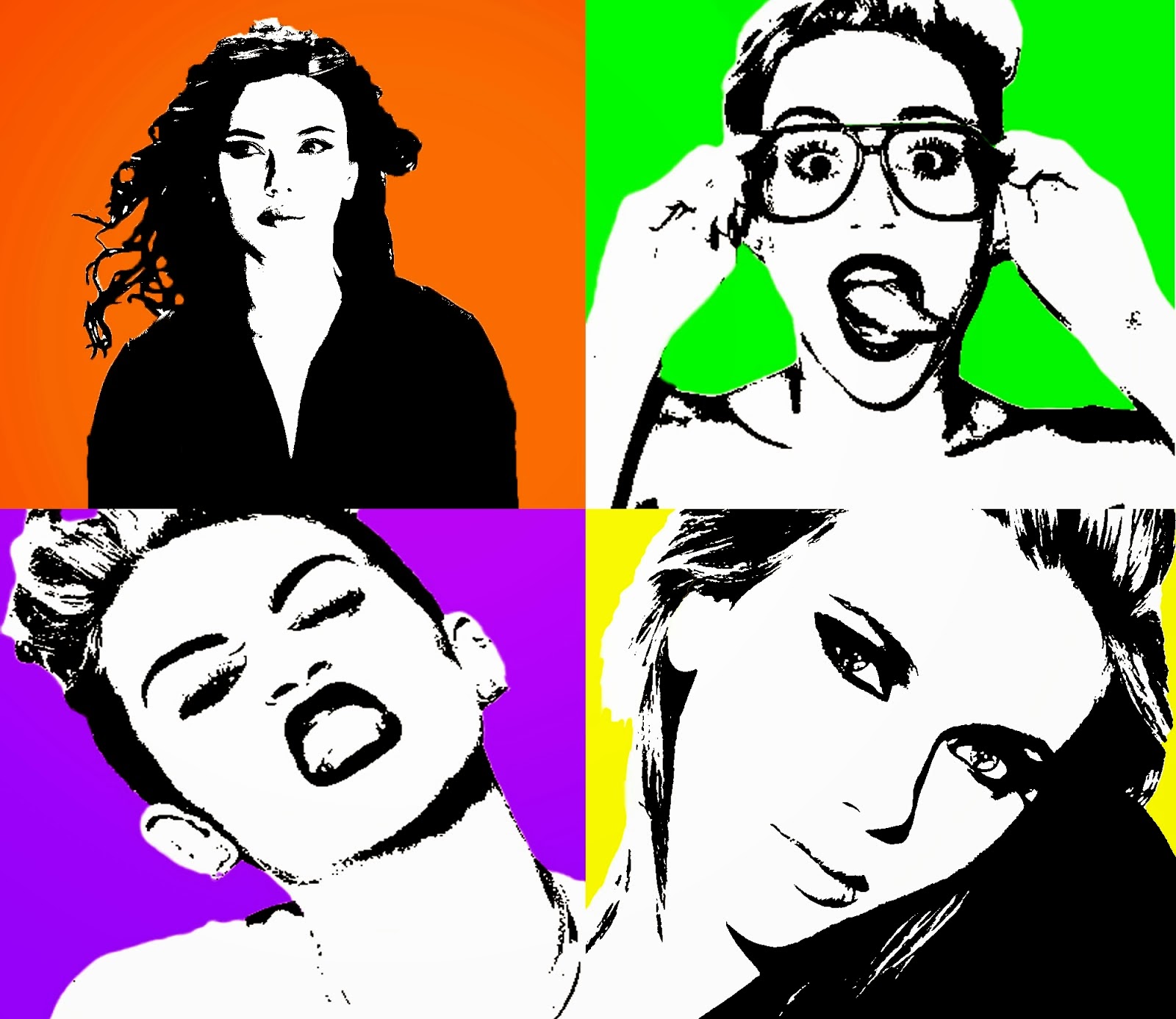 Поп арт коллаж нами говоря pop-art-kollazh