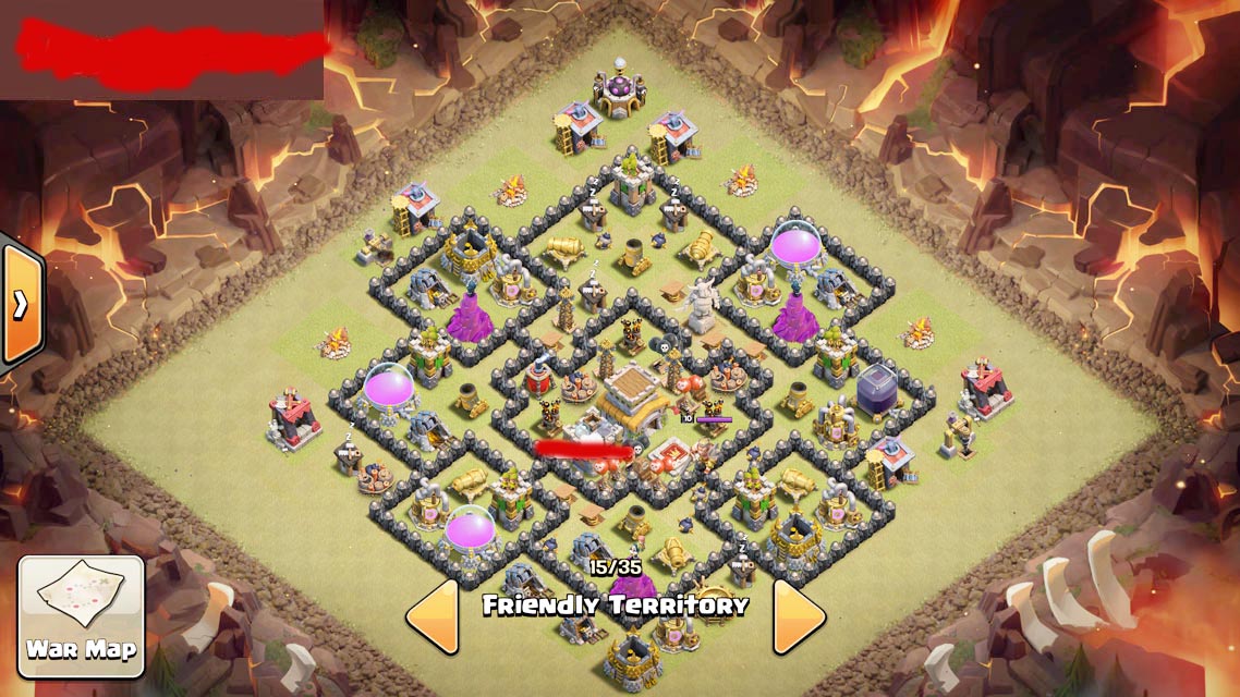 best th8 anti gowipe war base with 2 air sweeper in 2016 clash of