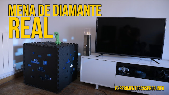 Cómo hacer un cubo de diamante de Minecraft a tamaño real, cubo de diamante, minecraft en la vida real, minecraft in real life, papercraft, minecraft papercraft, minecraft png, plantillas minecraft, plantilla diamante, diamante minecraft, espada de diamante, experimentos caseros, experimentos sencillos, experimentos fáciles, experimentos para niños, manualidades, ciencia, experimentos de ciencia, experimentos de física, experimentos de química