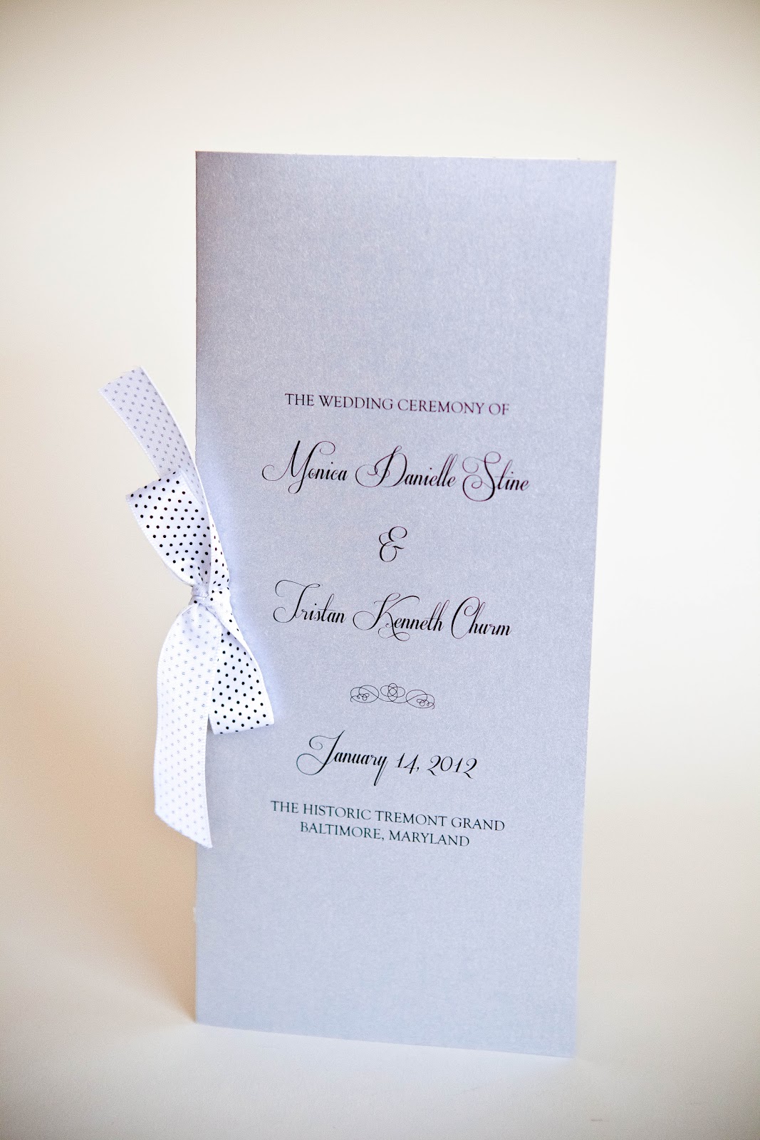 Wedding Program Invitations Baltimore Kindly Rsvp Designs Blog