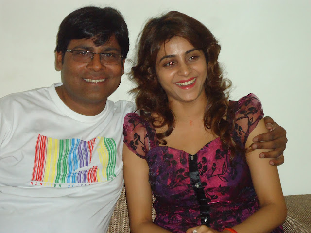 Manoj Bhawuk and Bhojpuri Film actress Suprena Singh