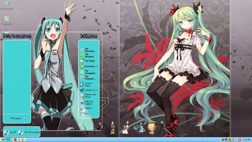 Hatsune Miku Tema Windows XP