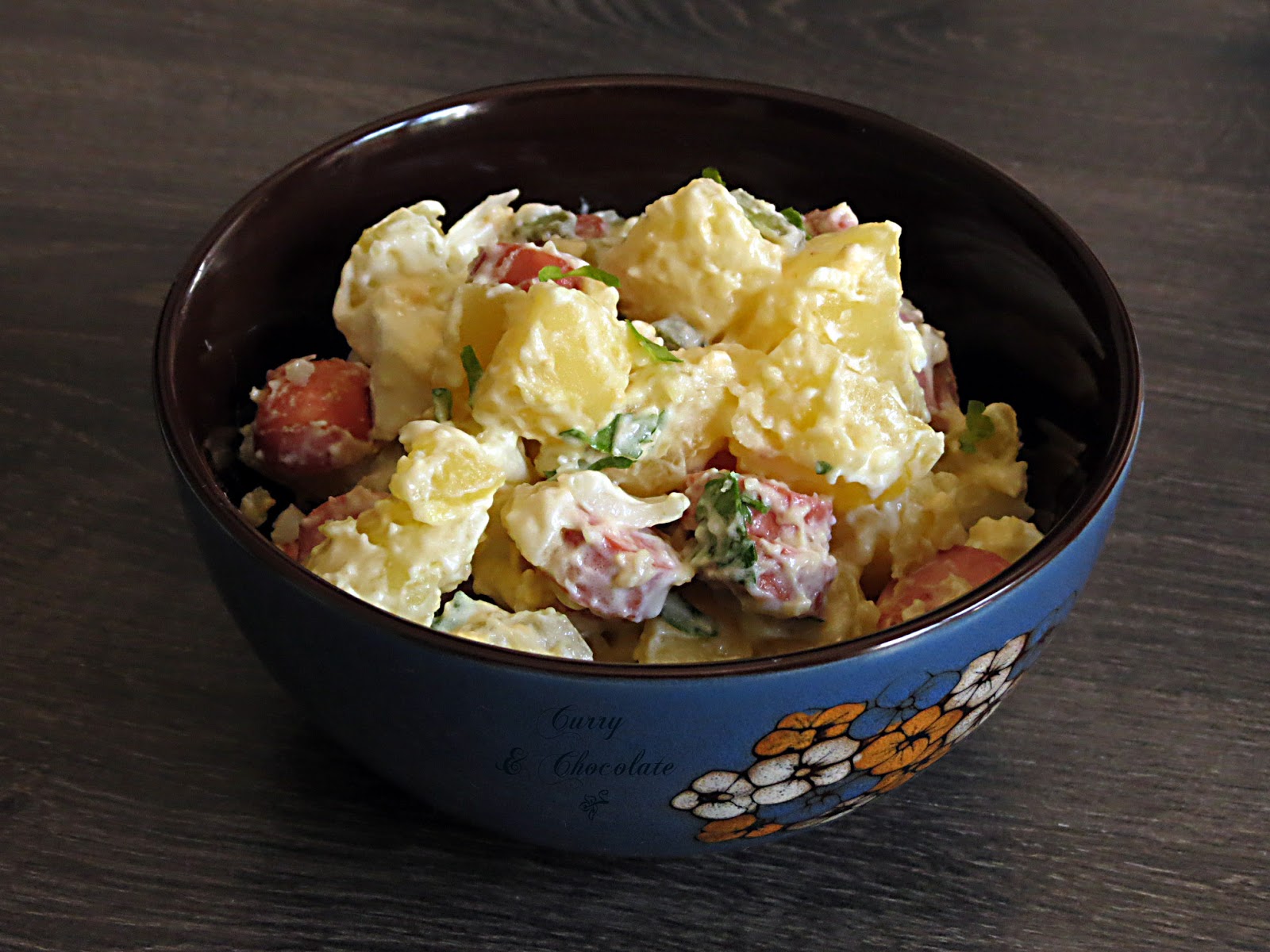 Ensalada alemana de patatas o kartoffelsalat - German potato salad Ensalada alemana de patatas o kartoffelsalat - German potato salad