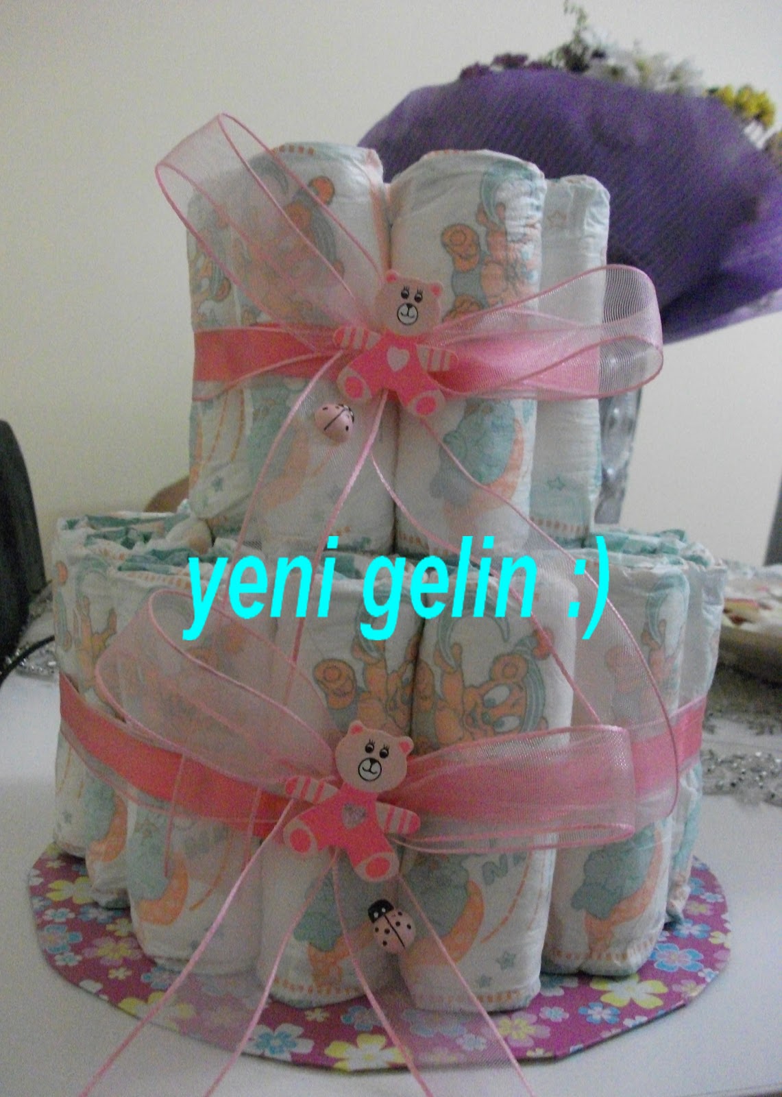 Fatma�nın Hobileri Bebek bezi pastası