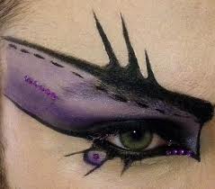 Scary Violet Eye Makeup