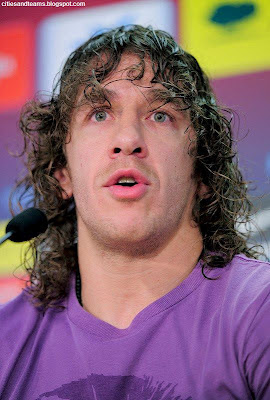 Carles Puyol With Surprised Eyes