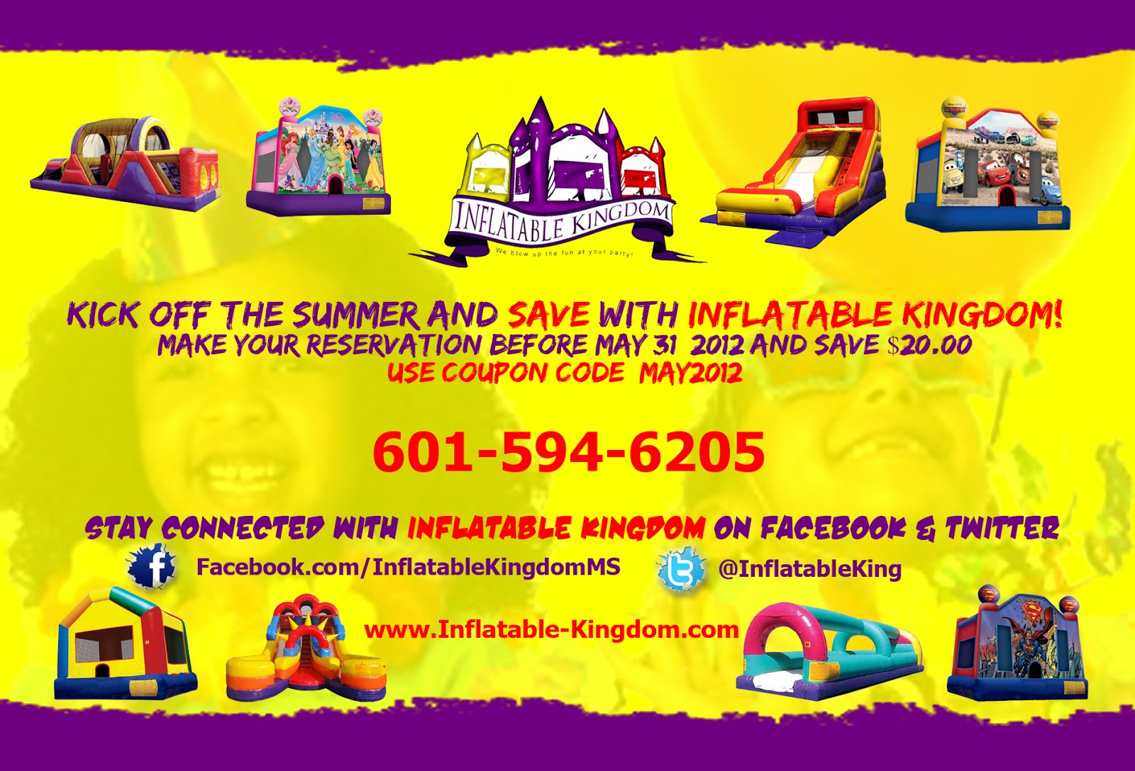 Inflatable Kingdom Kidz Zone Jackson Mississippi Meridian