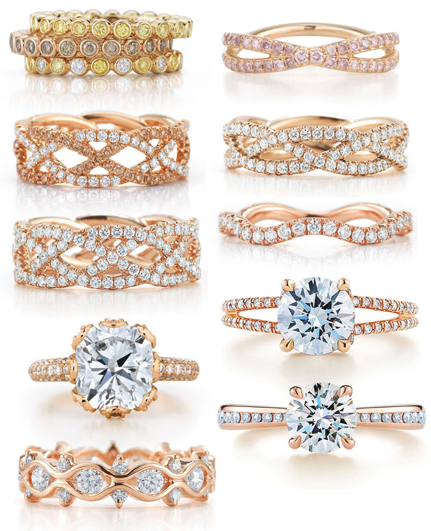 Rose Gold Rings Rose Gold Rings American Swiss Engagement