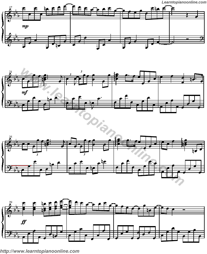 mi nges piano sheet collection when the love falls piano sheet music