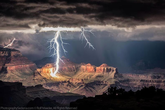 poderosas tormentas electricas Gran Cañon