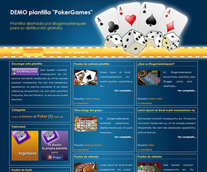 Descargar plantilla de PokerGames para blogger