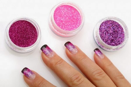 Unhas com Glitter Fotos e imagens de Unhas com Glitter