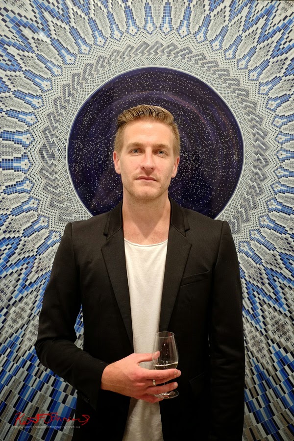Artist Portrait of Lucas Grogan with painting A Pale Blue Dot - Martin Browne Contemporary - Kent Johnson for Street Fashion Sydney. Artist Portrait of Lucas Grogan with painting A Pale Blue Dot - Martin Browne Contemporary - Kent Johnson for Street Fashion Sydney.