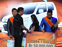 Rigen pemenang suci 5, Rahmet juara 2 suci 5 dan Indra Juara 3 suci 5 kompas TV Rigen pemenang suci 5, Rahmet juara 2 suci 5 dan Indra Juara 3 suci 5 kompas TV