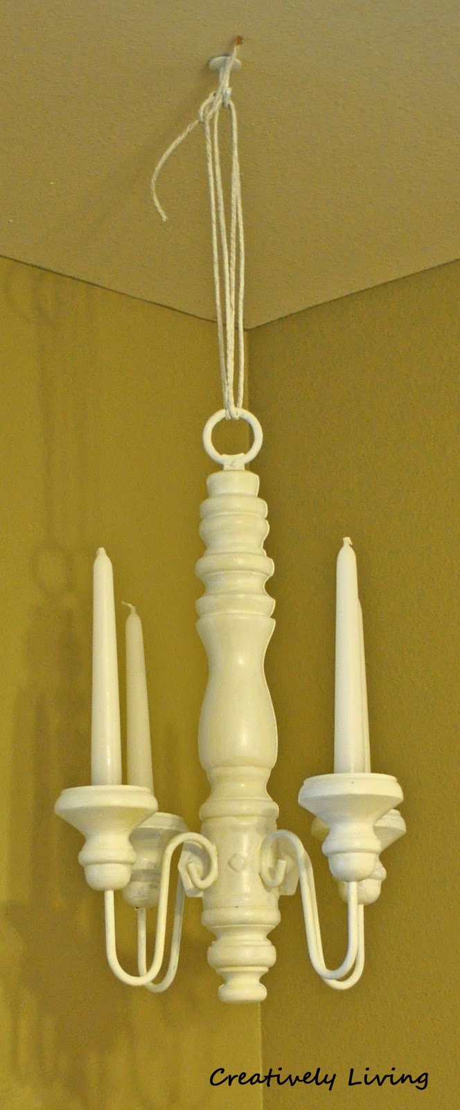 Wall Sconces to Candelabra...next project on the Room ReDo
