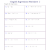 Simplifying Algebraic Expressions Worksheet Simplifying Algebraic Expressions Worksheet