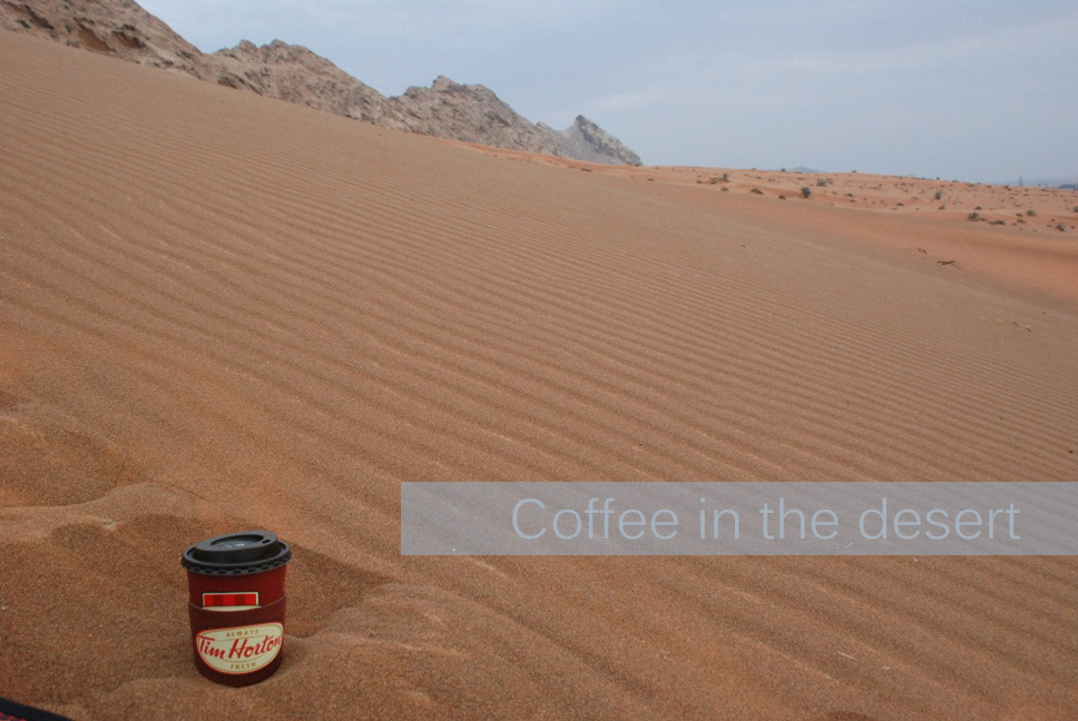 Afternoon Coffee in the Desert Travel Gourmande