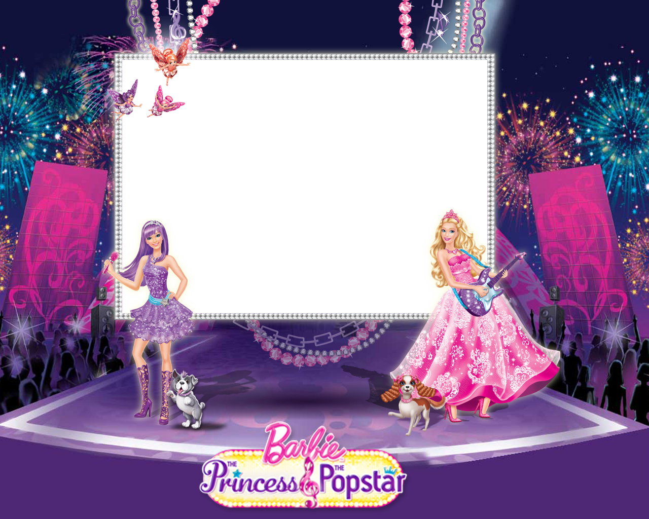 bpp(Barbie a princesa e a popstar) Photo frame effect