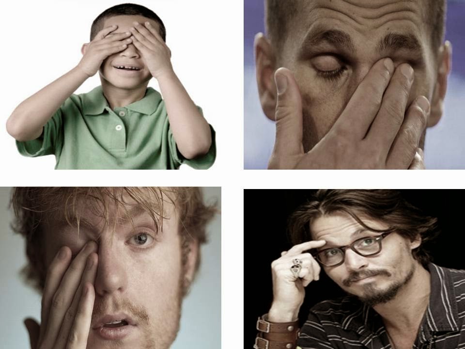 Body language Covering the eyes, ears and mouth