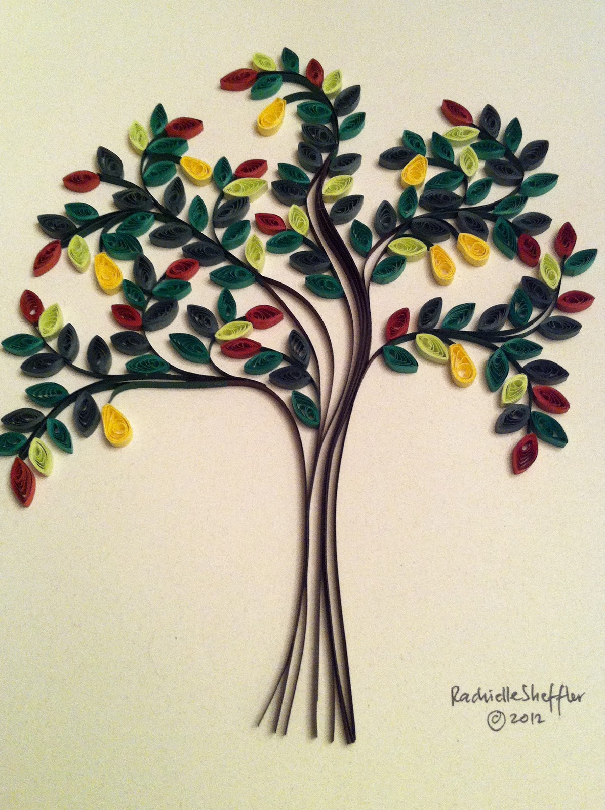 Rachielle's Quilling and Other Creative Pursuits Quilling a Tree