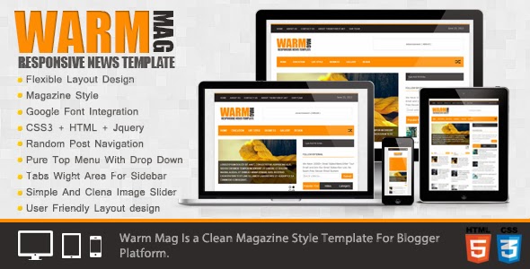 Warm Mag Template - Mẫu Blogspot chất lượng cho trang tin tức Warm Mag Template - Mẫu Blogspot chất lượng cho trang tin tức