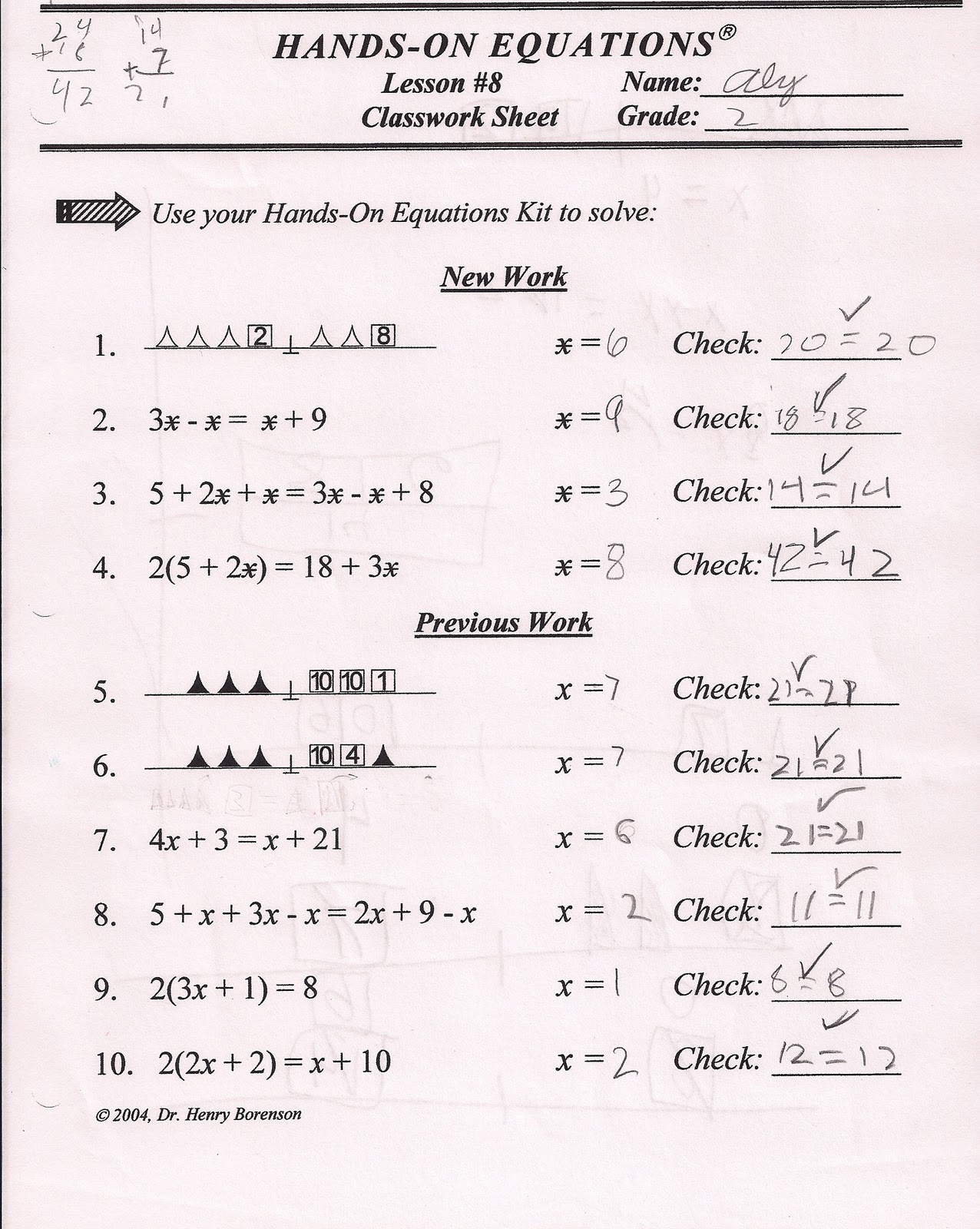hands on equations lesson 12 answers