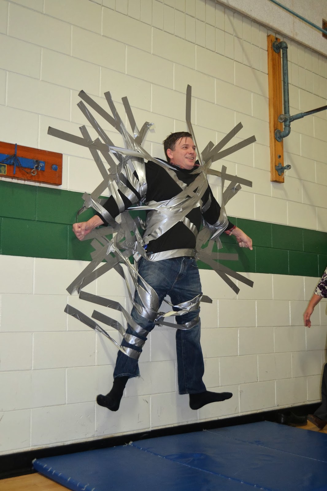 Mrs. Grant's Kindergarten Corner Room 9 Duct taped to the wall?….