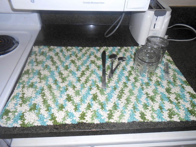 ... Crochet Patterns - Cotton Dish Towel and Matching Dish Rag or Dish