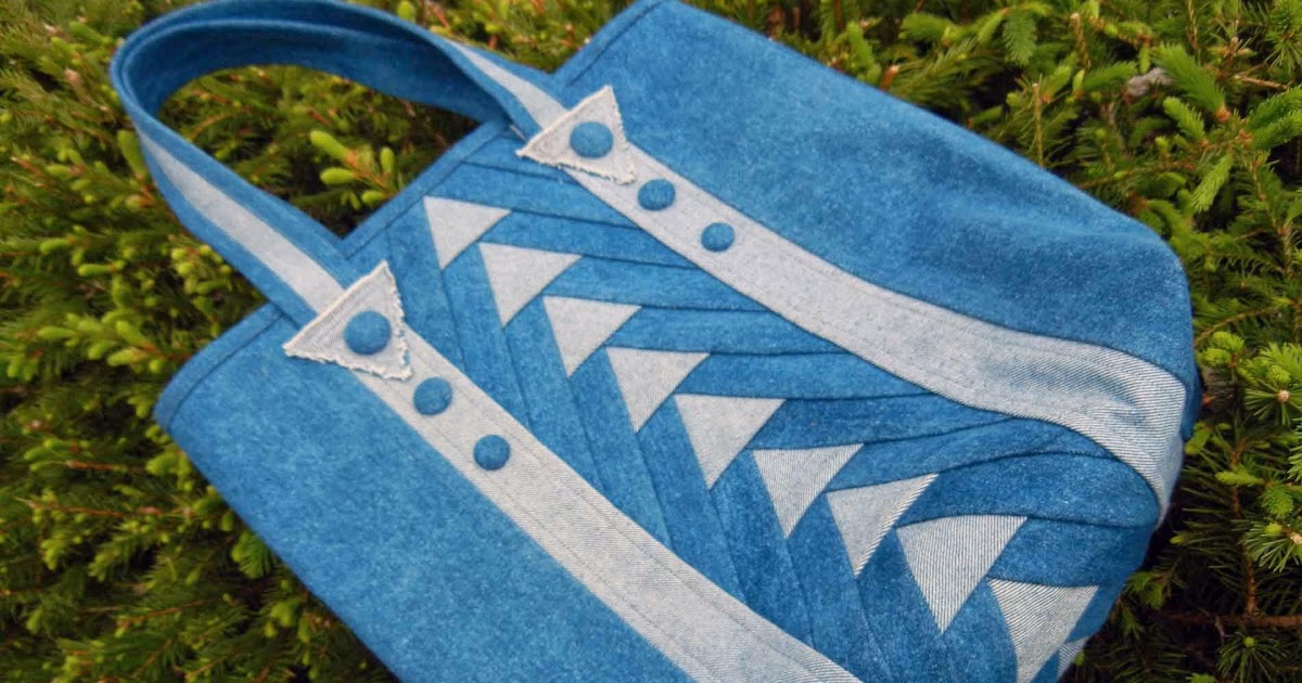 Ulla's Quilt World Denim quilt bag