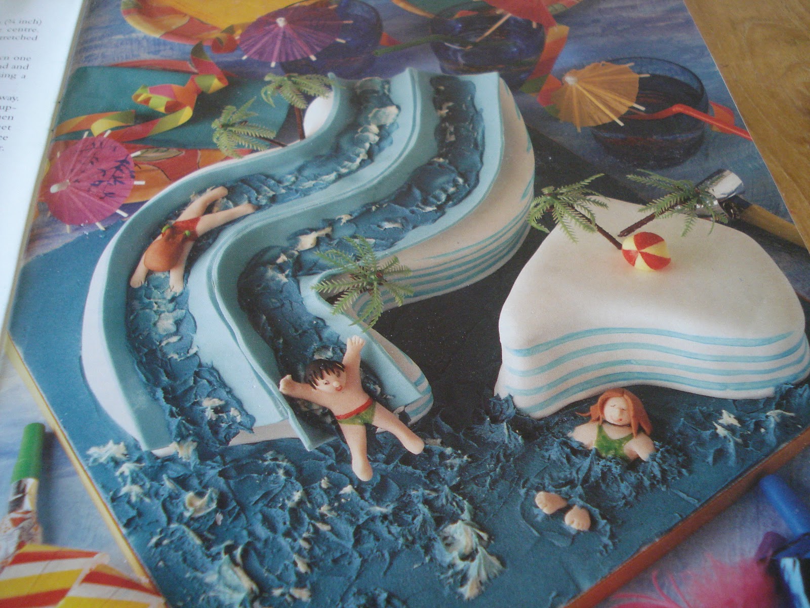 water slide cake