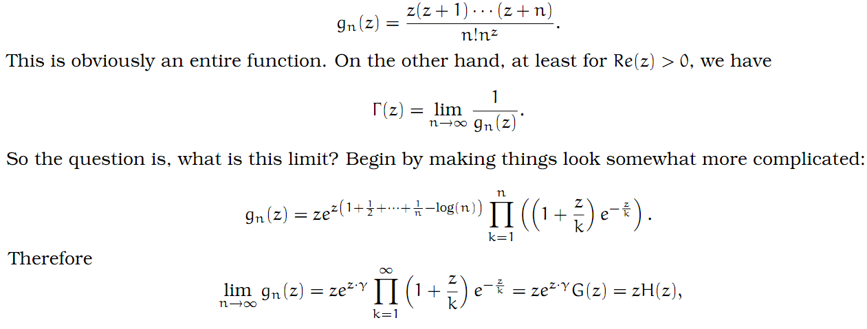 complex analysis 27 gamma function ii physics reference gamma function