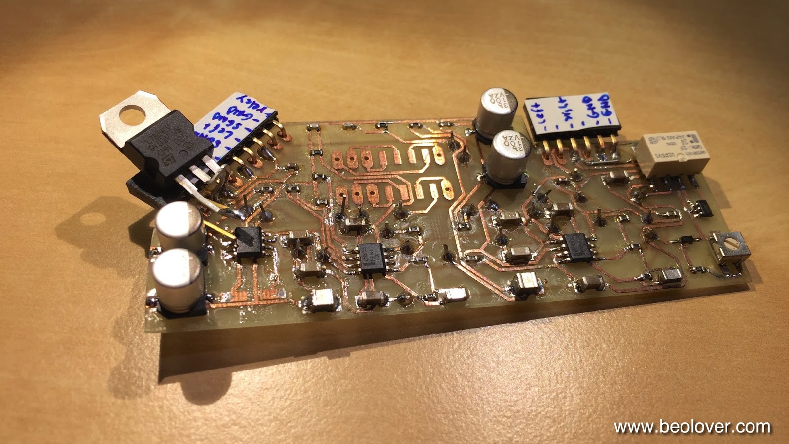 beolover Beogram 4002 RIAA Preamplifier First Prototype Installed